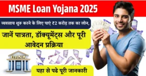 एमएसएमई ऋण योजना 2025