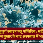 डूंगरपुर में 2 बुजुर्ग स्वाइन फ्लू पॉजिटिव : सर्दी-जुकाम और तेज बुखार के बाद अस्पताल में भर्ती