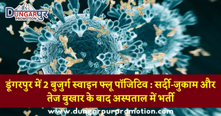 डूंगरपुर में 2 बुजुर्ग स्वाइन फ्लू पॉजिटिव : सर्दी-जुकाम और तेज बुखार के बाद अस्पताल में भर्ती